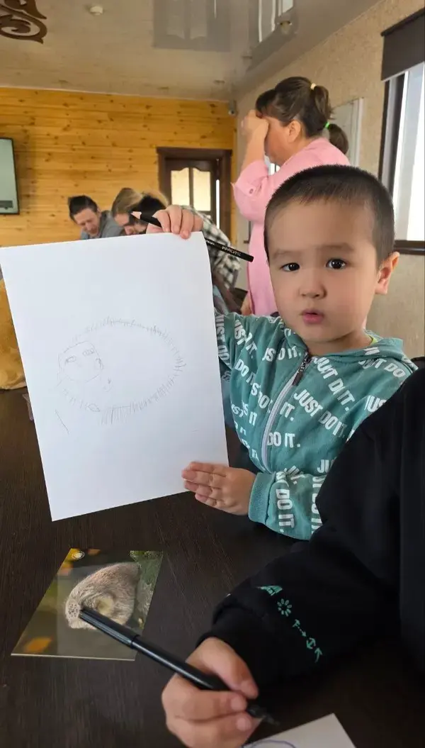 A photograph of a Pallas's cat