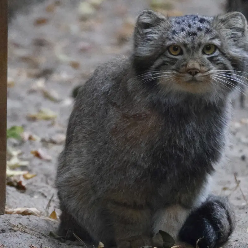 A photograph of a Pallas's cat