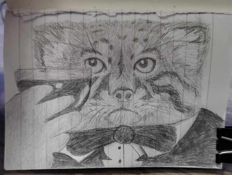 A photograph of a Pallas's cat