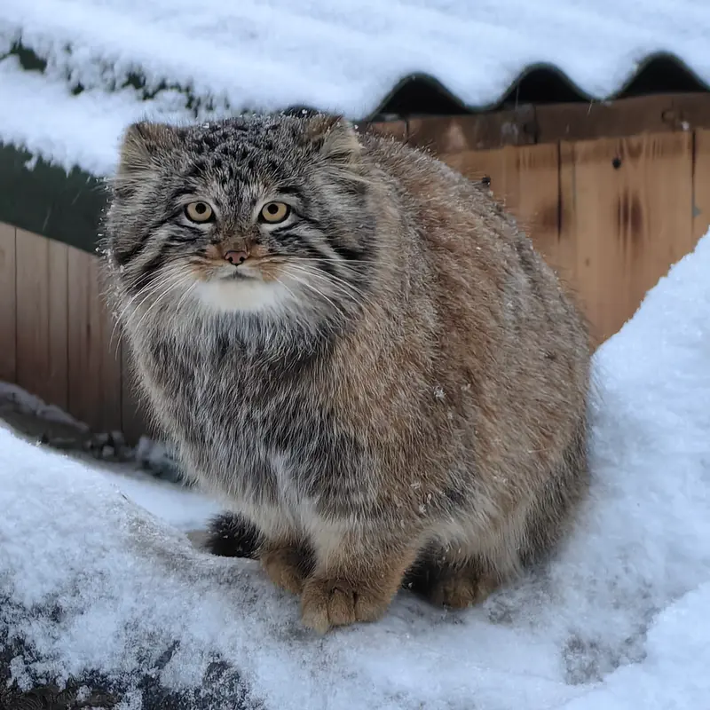 A photograph of Son of Snezhinka b.2025 Ⅲ in Novosibirsk Zoo
