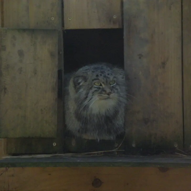 A photograph of a Pallas's cat in The Lakeland Wildlife Oasis