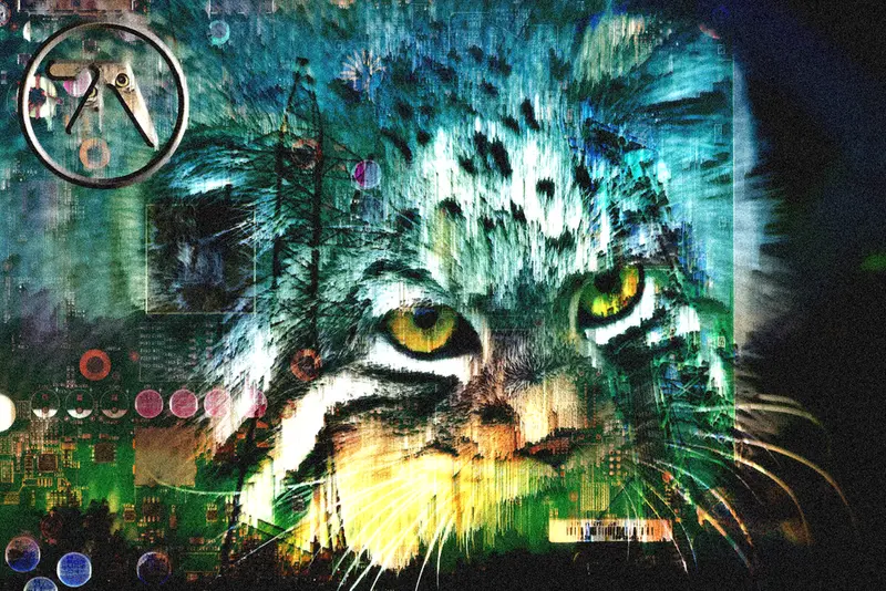 Aphex twin themed manul art :)
