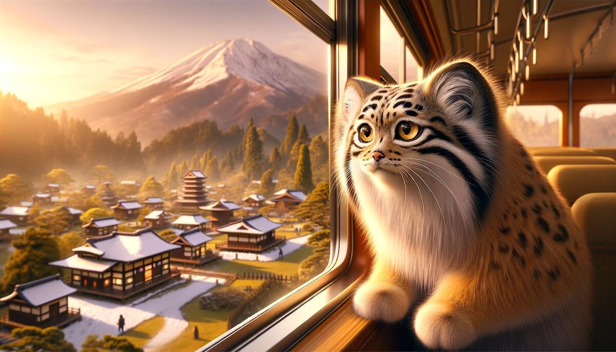 Pallas's cats in Higashiyama Zoo and Botanical Gardens, Japan