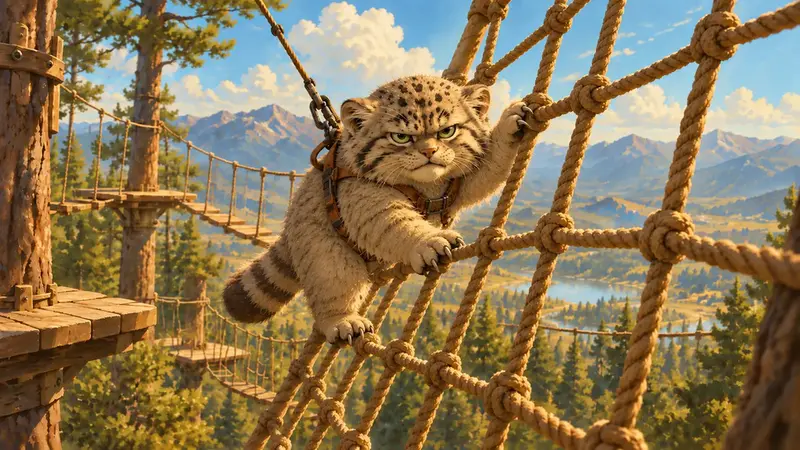 A photograph of a Pallas's cat