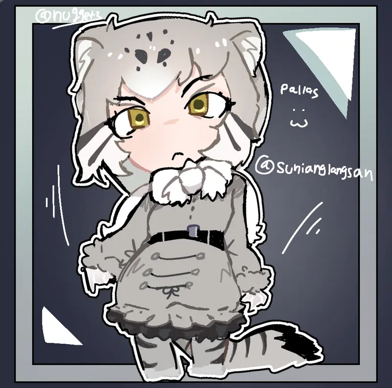 I drew that Pallas cat girl from kemono friends