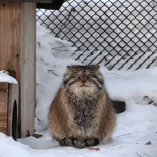 A photograph of Lastochka in Novosibirsk Zoo