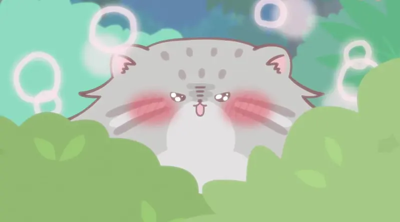 A photograph of a Pallas's cat