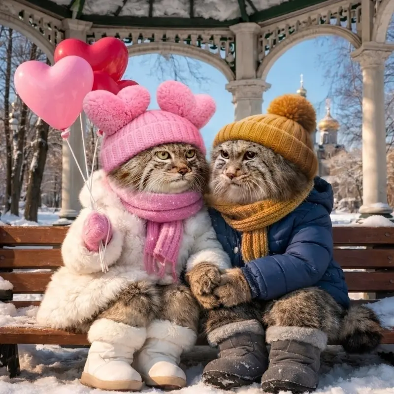 A photograph of a Pallas's cat