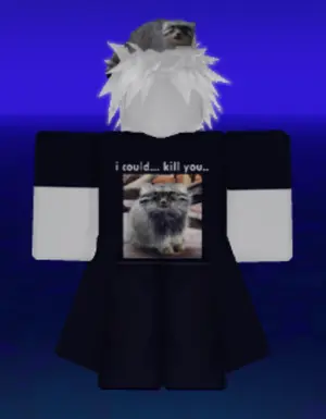 Pallas's cat ( semi ) themed Roblox avatar.