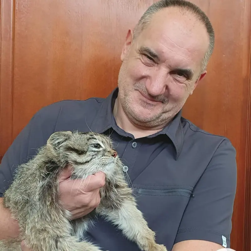 A photograph of Sasza in Warsaw Zoo