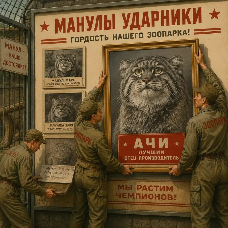 A photograph of a Pallas's cat