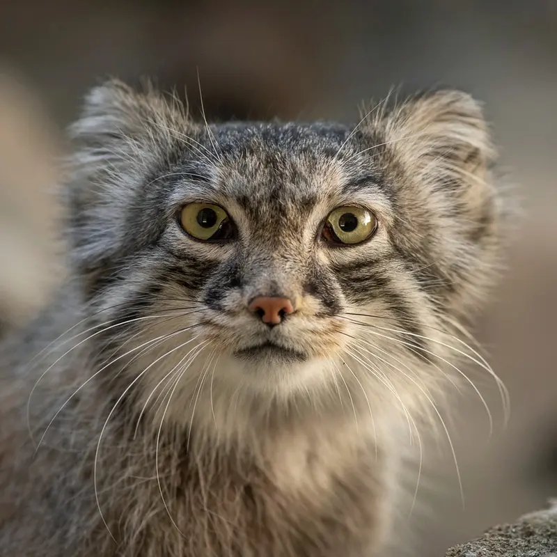 Moose the Pallas's cat from Columbus Zoo and Aquarium