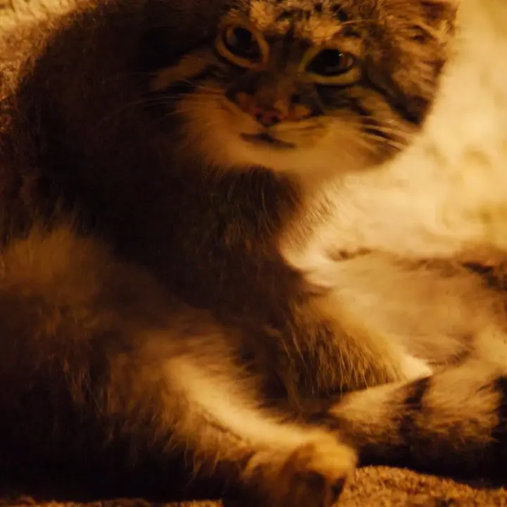 A photograph of a Pallas's cat in Nogeyama Zoo