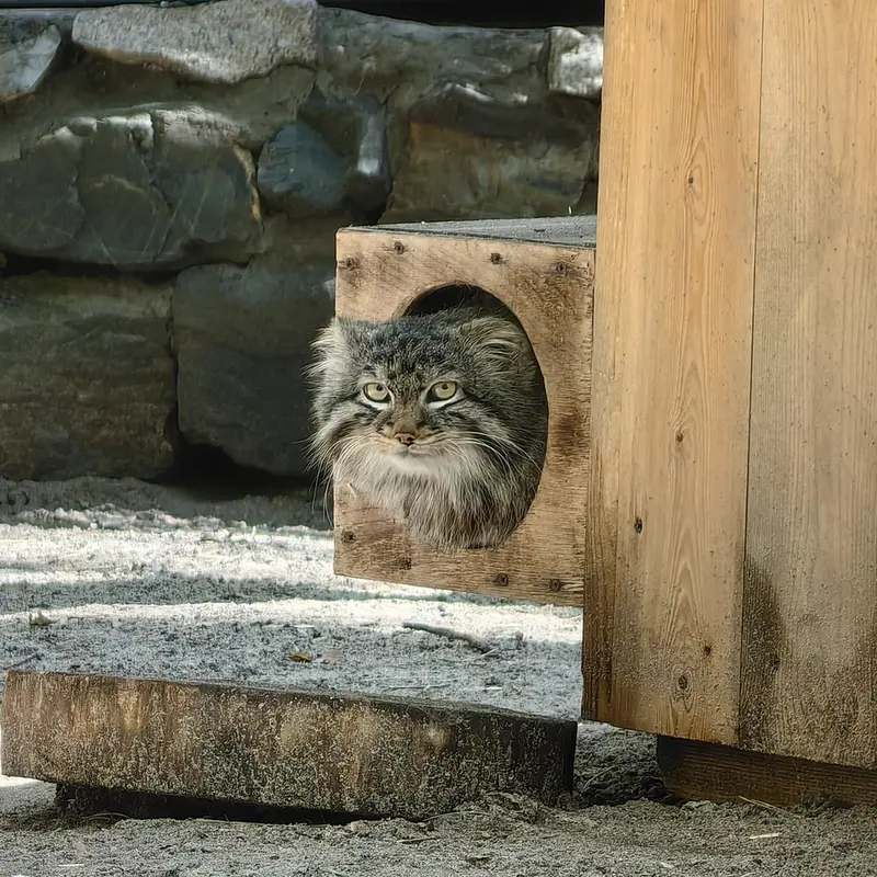 A photograph of Leon in Novosibirsk Zoo